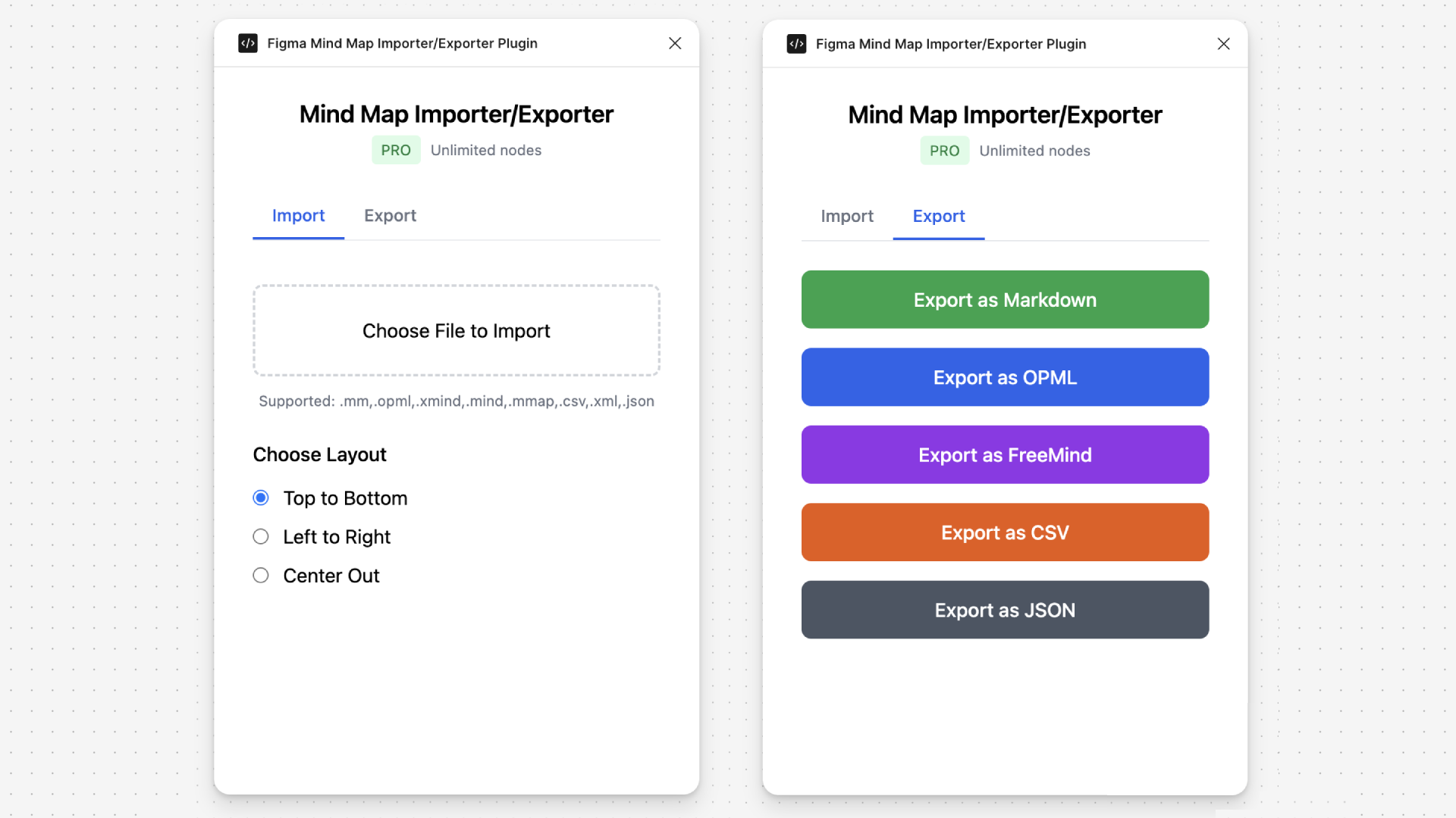 Figma Mind Map Importer/Exporter Plugin